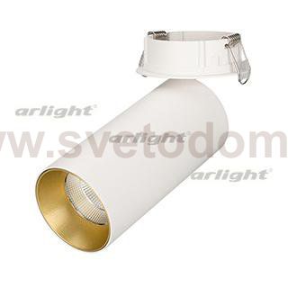 Светильник SP-POLO-BUILT-R65-8W Warm3000 (WH-GD, 40 deg) Arlight 27257
