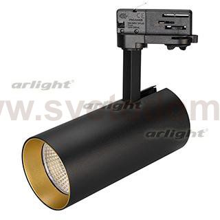Светильник SP-POLO-TRACK-LEG-R85-15W White5000 (BK-GD, 40 deg) (Arlight, IP20 Металл, 3 года) Arlight 27460