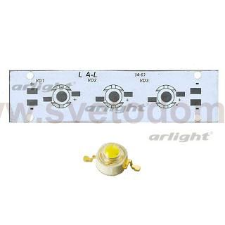 Плата 100x25-3Е-MONO Emitter (3x LED, 724-67) Arlight 27693