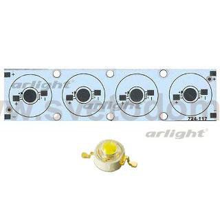 Плата 100x25-4Е-MONO Emitter (4x LED, 724-117) Arlight 27694