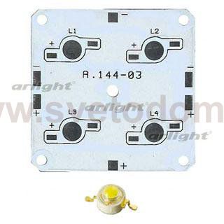 Плата 50x50-4E MONO Emitter (4x LED, A.144-03) Arlight 27721