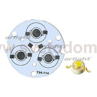 Плата D44-3E MONO Emitter (3x LED, 724-114) Arlight 27722