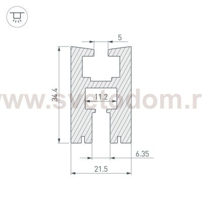 Профиль EX-2000 Arlight 13208