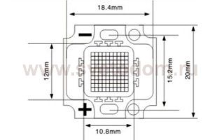 Мощный светодиод ARPL-8W-BCA-2020-WW (VF12V, 700mA) Arlight 18450