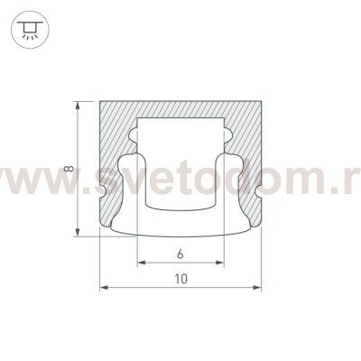 Профиль ARH-MINI5-2000 ANOD Arlight 18827