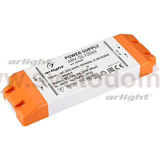 Блок питания ARV-SL12060 (12V, 5A, 60W, PFC) Arlight 21027