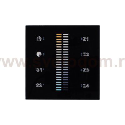 Панель Sens SR-2830B-AC-RF-IN Black (220V,MIX+DIM,4зоны) (Arlight, IP20 Пластик, 3 года) Arlight 21062