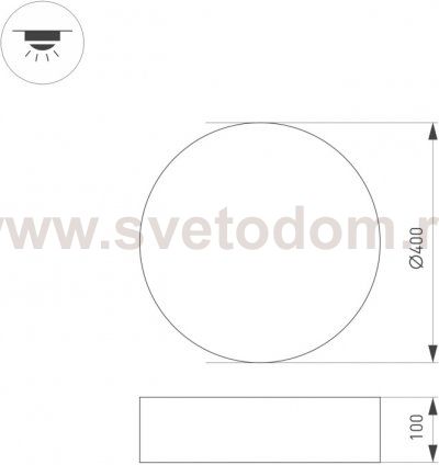 Светильник SP-TOR-TB400SW-25W Day White Arlight 22104