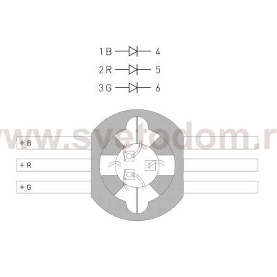 Мощный светодиод ARPL-9W-EPL45-RGB (700mA) (Arlight, Emitter) Arlight 22611