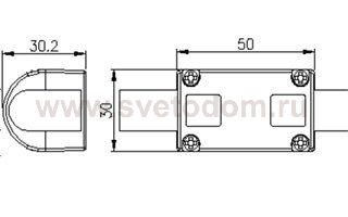 Соединитель прямой ARL-CLEAR-U15-Line (26x15mm) Arlight 22701