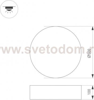Светильник SP-TOR-TB500SB-35W Day White Arlight 22998