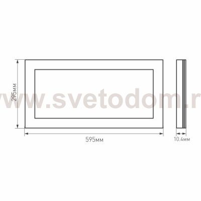 Панель IM-300x600A-18W White Arlight 23150