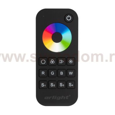 Пульт SMART-R28-RGBW Black (1 зона, 2.4G) Arlight 23479
