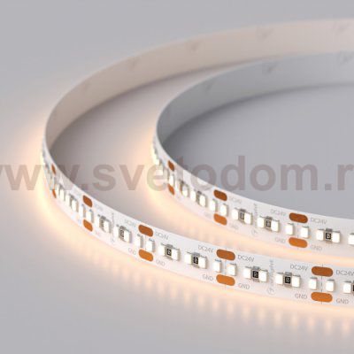 Лента MICROLED-5000 24V Warm3000 8mm (2216, 300 LED/m, LUX) Arlight 23559
