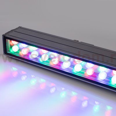 Светодиодный прожектор AR-LINE-1000XL-54W-24V RGB (Grey, 30 deg, DMX512) (Arlight, Закрытый) Arlight 23638