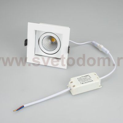 Светильник CL-KARDAN-S102x102-9W Day (WH, 38 deg) Arlight 24122