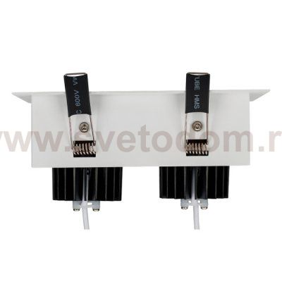 Светильник CL-KARDAN-S180x102-2x9W Day (WH-BK, 38 deg) Arlight 24129