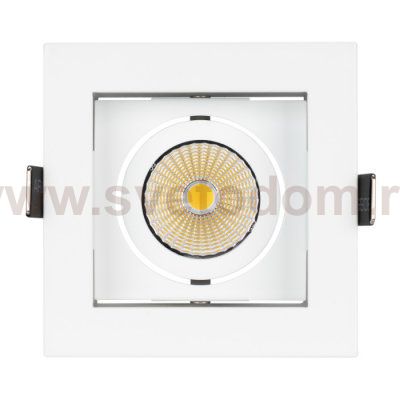 Светильник CL-KARDAN-S102x102-9W Warm (WH, 38 deg) Arlight 24137