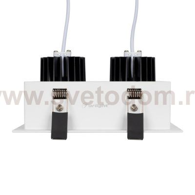 Светильник CL-KARDAN-S180x102-2x9W Day (WH, 38 deg) Arlight 24138