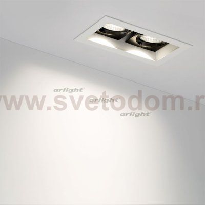 Светильник CL-KARDAN-S180x102-2x9W Day (WH, 38 deg) Arlight 24138