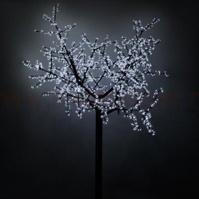 Светодиодное дерево ARD-CHERRY-2.4M-BROWN-1728LED White (220V, 100W) Arlight 24745