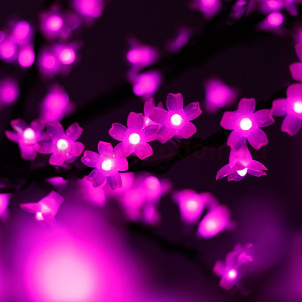 Светодиодное дерево ARD-CHERRY-PRO2-2.4M-1728LED Pink (220V, 210W) Arlight 24746