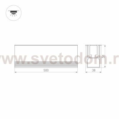 Светильник ART-LUMILINE-3351-500-12W Warm3000 (SL, 120 deg, 24V) Arlight 24946
