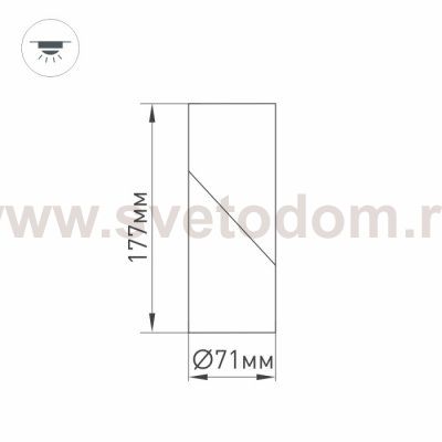 Светильник SP-TWIST-SURFACE-R70-12W Warm3000 (BK, 30 deg) Arlight 25457