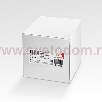 INTELLIGENT ARLIGHT Диммер KNX-204-DIM-DIN (12-48V, 8x0.35/4x0.7/2x1A) Arlight 25660