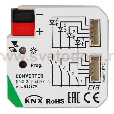 INTELLIGENT ARLIGHT Конвертер KNX-309-4DRY-IN (BUS) Arlight 25679