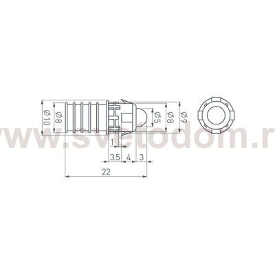 Модуль герметичный ARL-D9 12V Red Arlight 25874
