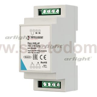 INTELLIGENT ARLIGHT Релейный модуль DALI-701-SW-DIN (BUS, 16A) Arlight 26464