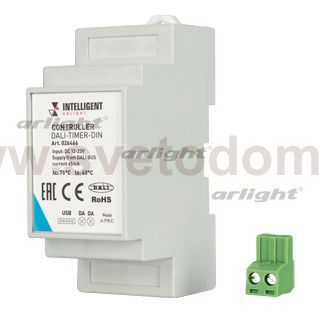 INTELLIGENT ARLIGHT Контроллер DALI-TIMER-DIN (DALI-BUS, RTC) Arlight 26466