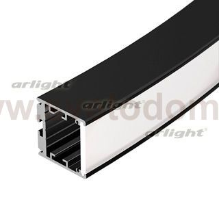 Профиль SL-ARC-3535-D1500-W90 BLACK (1180мм, дуга 1 из 4) Arlight 26599