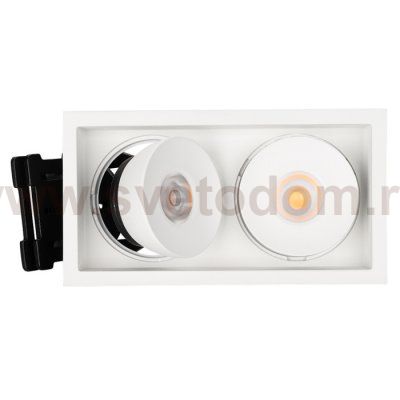 Светильник CL-SIMPLE-S148x80-2x9W Warm3000 (WH, 45 deg) Arlight 26876