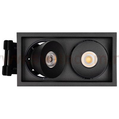 Светильник CL-SIMPLE-S148x80-2x9W Day4000 (BK, 45 deg) Arlight 26877