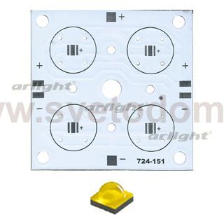 Плата 52x52-4XP CREE (4x LED, 724-151) Arlight 26907