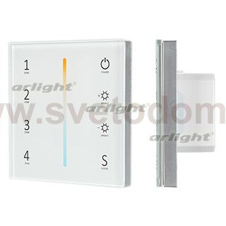 Панель Sens SMART-P38-MIX White (230V, 4 зоны, 2.4G) (Arlight, IP20 Пластик, 5 лет) Arlight 27118