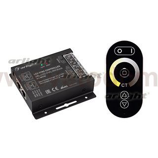 Контроллер ARL-4022-OVAL-MIX Black (12-24V, 2x10A, ПДУ, RF) Arlight 27155
