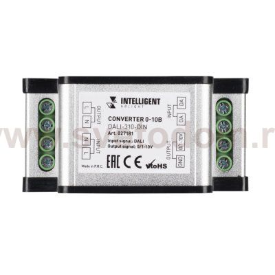 INTELLIGENT ARLIGHT Конвертер 0-10В DALI-310-DIN (AC 230V, DALI, 0-10) Arlight 27181
