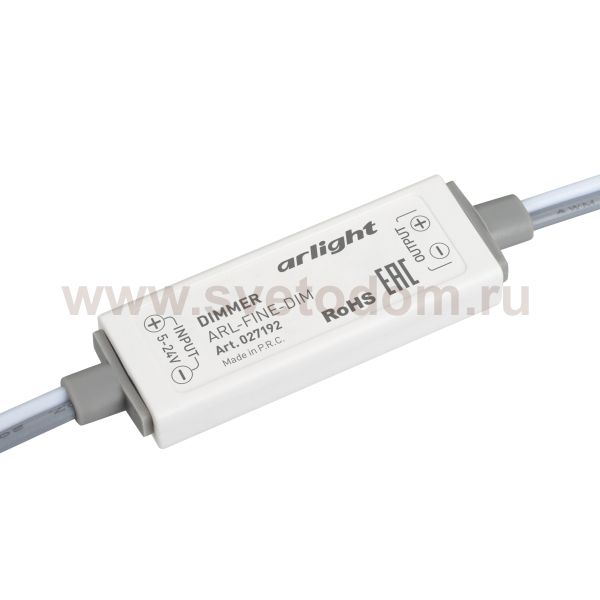 Диммер ARL-FINE-DIM Black (5-24V, 1x5A, RF ПДУ 11кн) (Arlight, IP20 Пластик, 1 год) Arlight 27192