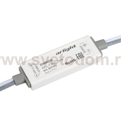 Диммер ARL-FINE-DIM Black (5-24V, 1x5A, RF ПДУ 11кн) (Arlight, IP20 Пластик, 1 год) Arlight 27192