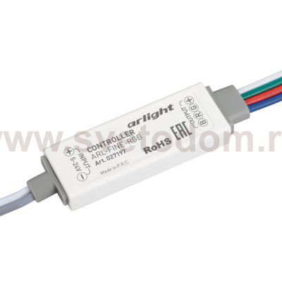 Контроллер ARL-FINE-RGB Black (5-24V, 3x2A, RF ПДУ 18кн) (Arlight, IP20 Пластик, 1 год) Arlight 27197