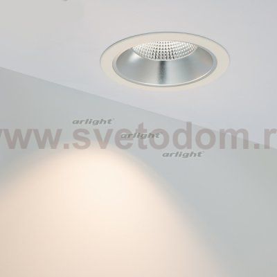 Светильник LTD-LEGEND-R115-10W White6000 (WH, 50 deg) (Arlight, IP20 Металл, 3 года) Arlight 27315