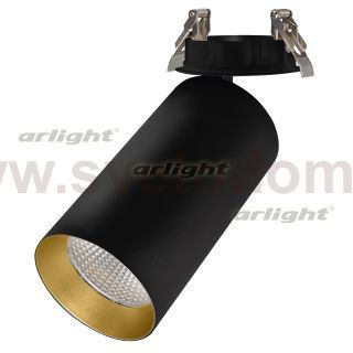 Светильник SP-POLO-BUILT-R95-25W Day4000 (BK-GD, 40 deg) Arlight 27338