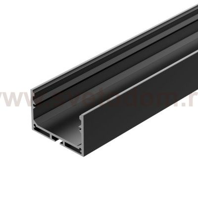 Профиль с экраном SL-LINE-4932-2500 BLACK+OPAL Arlight 27988