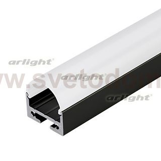 Профиль с экраном SL-LINE-2011M-2500 BLACK+OPAL ROUND Arlight 27992