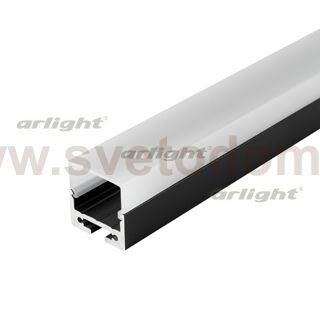 Профиль с экраном SL-LINE-2011M-2500 BLACK+OPAL SQUARE Arlight 27993