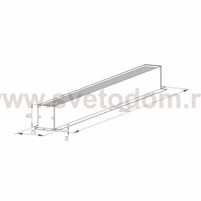 Трек встраиваемый MAG-TRACK-4560-F-2040 (WH) Arlight 28060