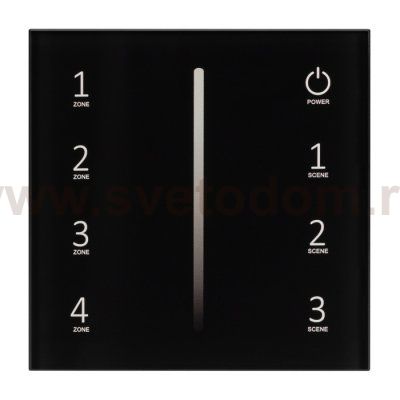 Панель Sens SMART-P41-DIM Black (230V, 0/1-10V) Arlight 28112